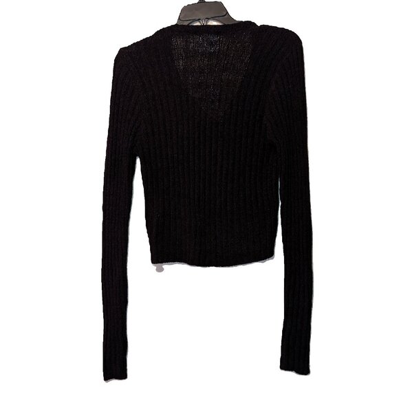 NWT Black No Comment Casual Sweater - Picture 2 of 3